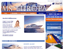 Tablet Screenshot of europa-seereisen.de